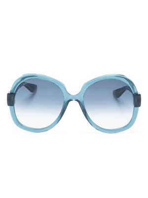 Gucci Eyewear round-frame tinted sunglasses - Blue