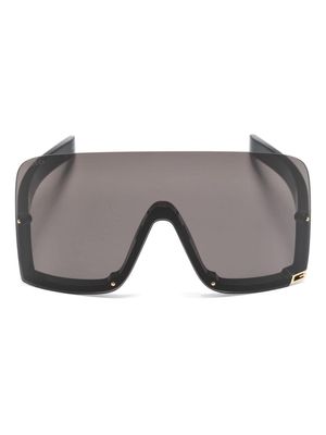 Gucci Eyewear Square G shield-frame sunglasses - Black