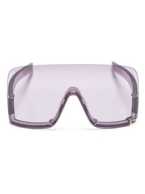 Gucci Eyewear Square G shield-frame sunglasses - Purple