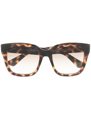 Gucci Eyewear squre-frame sunglasses - Brown