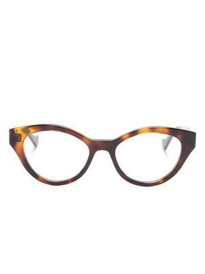 Gucci Eyewear tortoiseshell cat eye-frame glasses - Brown