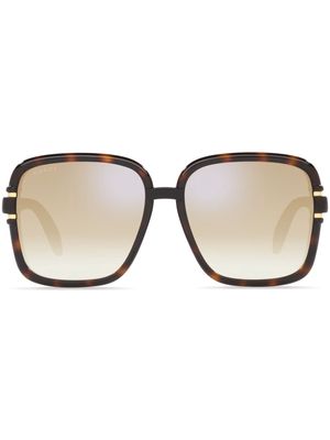 Gucci Eyewear tortoiseshell-effect square-frame sunglasses - 1800D1 Brown