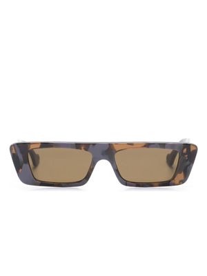 Gucci Eyewear tortoiseshell rectangle-frame sunglasses - Purple