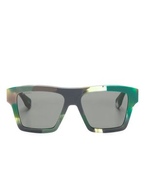 Gucci Eyewear tortoiseshell square-frame sunglasses - Green