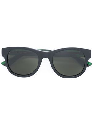 Gucci Eyewear Web arm contrast glasses - Black