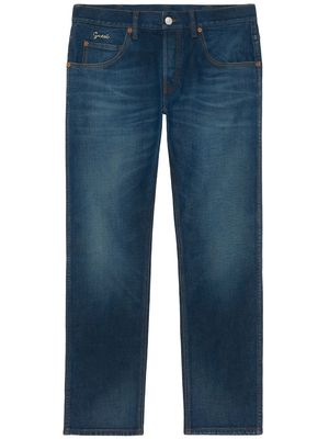 Gucci faded tapered jeans - Blue
