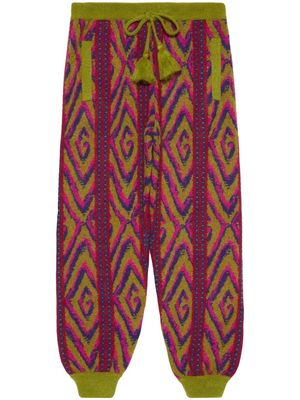 Gucci G rhombi wool knit trouser - Multicolour