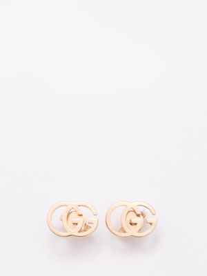 Gucci - GG 18kt Rose-gold Earrings - Womens - Rose Gold