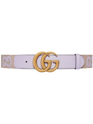 Gucci GG-buckle monogram belt - Purple