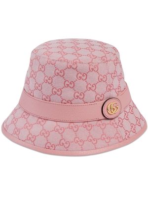 Gucci GG-canvas bucket hat - Pink