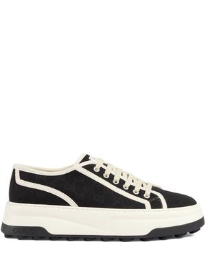 Gucci GG-canvas lace-up sneakers - Black