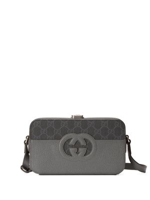 Gucci GG-canvas messenger bag - Grey