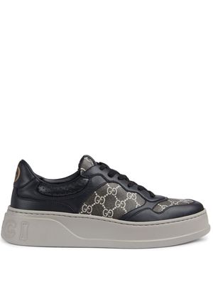 Gucci GG-canvas panelled sneakers - Black