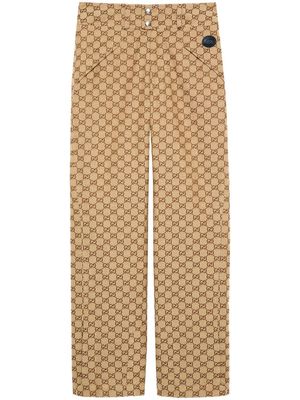 Gucci GG canvas straight-leg trousers - Neutrals