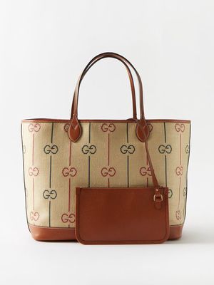 Gucci - GG-canvas Tote Bag - Womens - Beige Multi