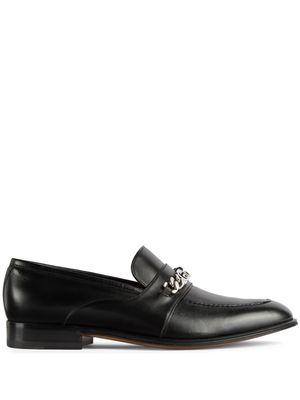 Gucci GG chain leather loafers - Black