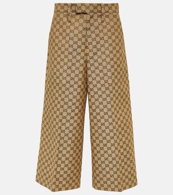 Gucci GG cotton-blend wide-leg pants