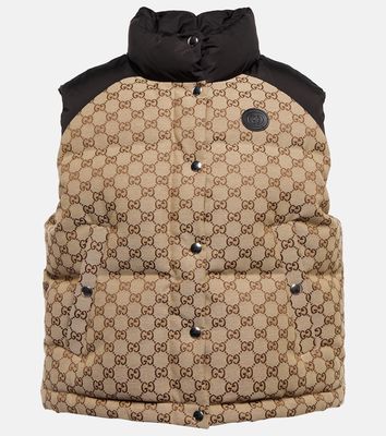 Gucci GG cotton canvas down vest