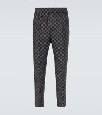 Gucci GG flannel wool jogging pant