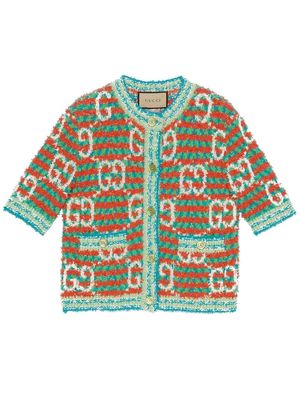 Gucci GG intarsia knitted cardigan - Multicolour