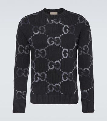 Gucci GG intarsia wool-blend sweater