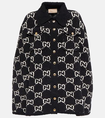 Gucci GG jacquard cotton-blend cape