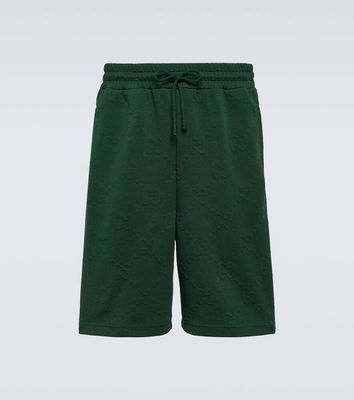 Gucci GG-jacquard track shorts - Green