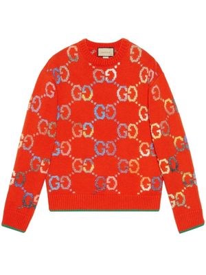 Gucci GG jacquard jumper - Orange
