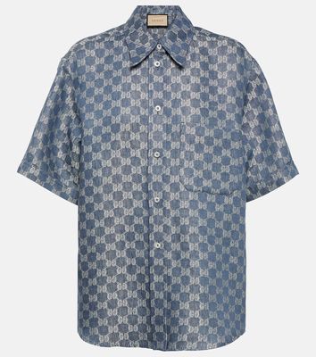 Gucci GG jacquard linen shirt