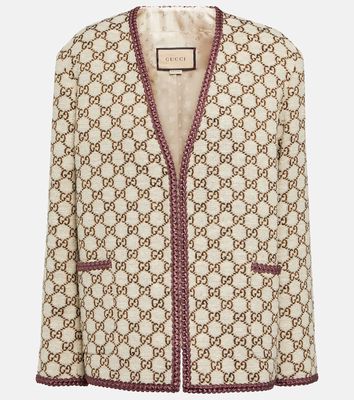 Gucci GG jacquard tweed jacket