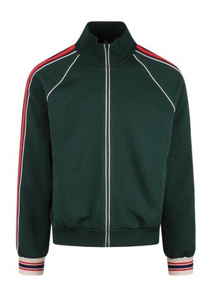 Gucci Gg-jacquard Zip-up Track Jacket