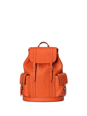 Gucci GG jumbo leather backpack - Orange