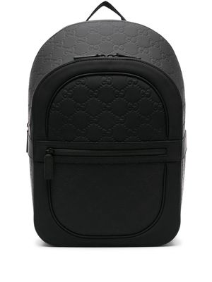 Gucci GG leather backpack - Black