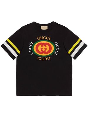 Gucci GG-logo print cotton T-shirt - Black