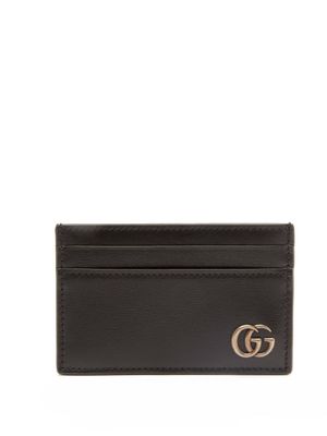 Gucci - GG Marmont Grained-leather Cardholder - Mens - Black