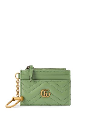 Gucci GG Marmont keyring wallet - Green