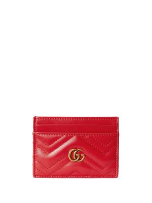 Gucci GG Marmont leather card case - Red