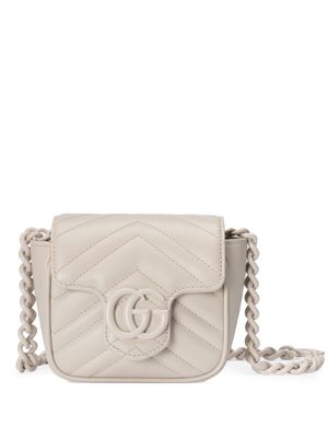 Gucci GG Marmont matelassé belt bag - White