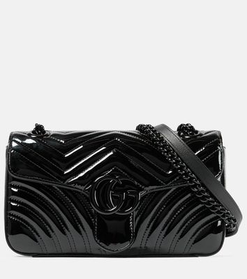 Gucci GG Marmont patent leather shoulder bag