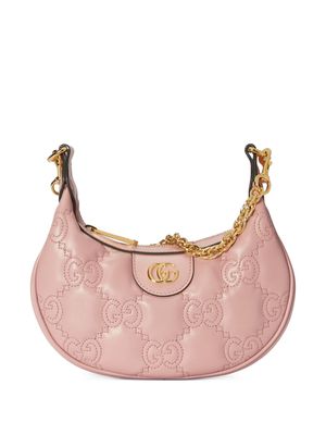 Gucci GG Matelassé half-moon shaped bag - Pink