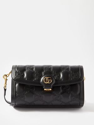 Gucci - GG-matelassé Medium Leather Cross-body Bag - Womens - Black