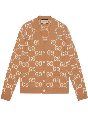 Gucci GG motif button-up cardigan - Neutrals