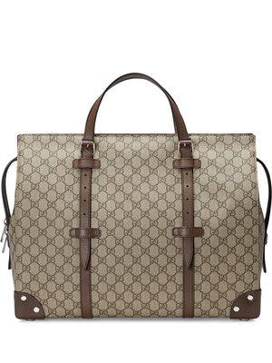 Gucci GG pattern duffle bag - Neutrals