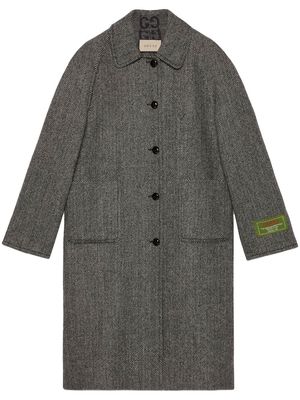 Gucci GG reversible wool coat - Grey