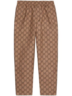 Gucci GG ripstop cropped trousers - Brown