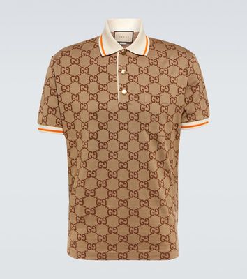 Gucci GG silk and cotton jacquard polo shirt