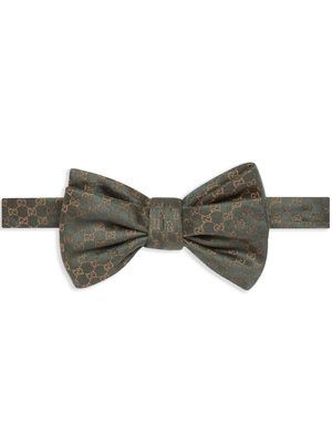 Gucci GG silk bow tie - Green