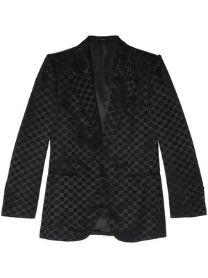 Gucci GG single-breasted blazer - Black