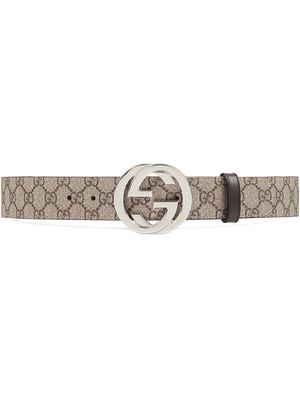 Gucci GG Supreme leather belt - Neutrals