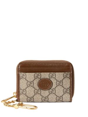 Gucci GG Supreme wallet - Brown